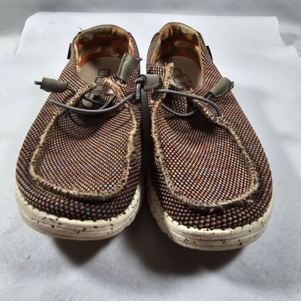 Hey Dude Wendy Chambray Women's Multicolor Loafer Shoe 9 Lightweight Comfort